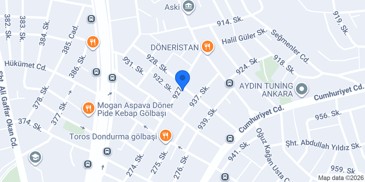 Ozan Ink Studio konumu