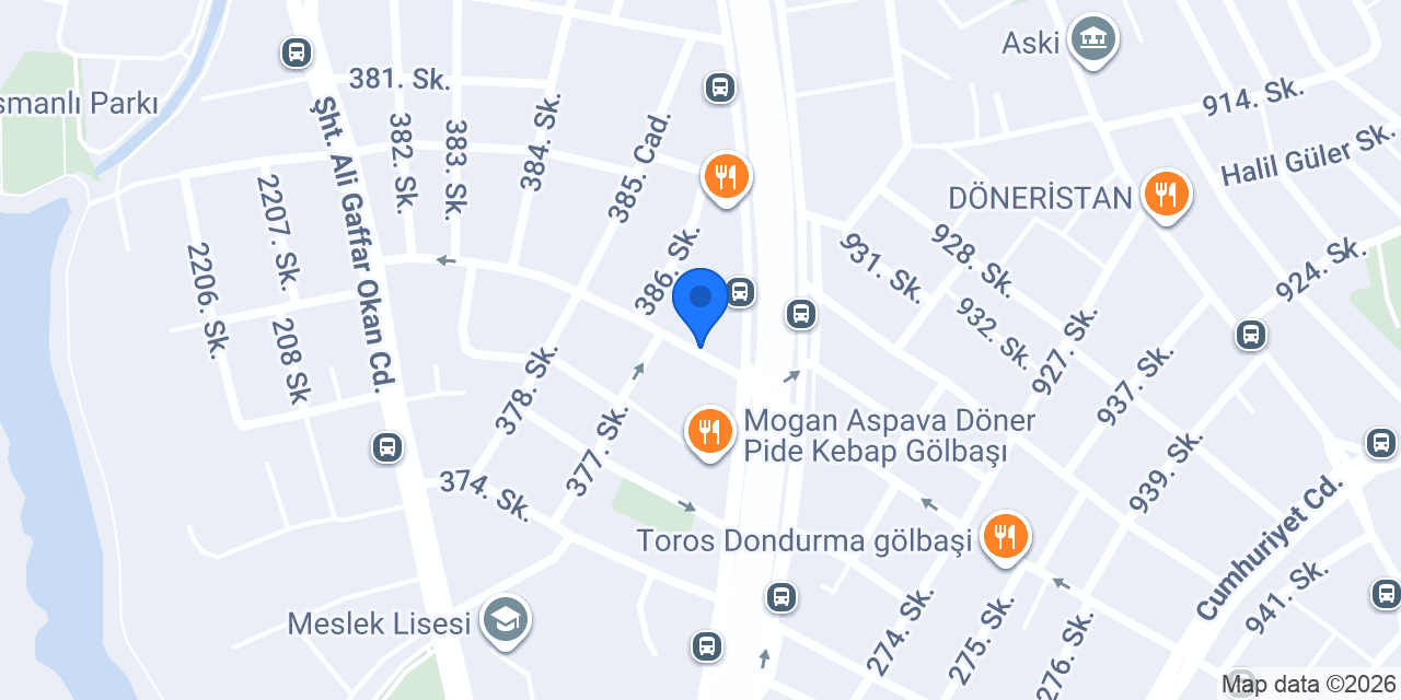 Halkbank Gölbaşı Şubesi konumu