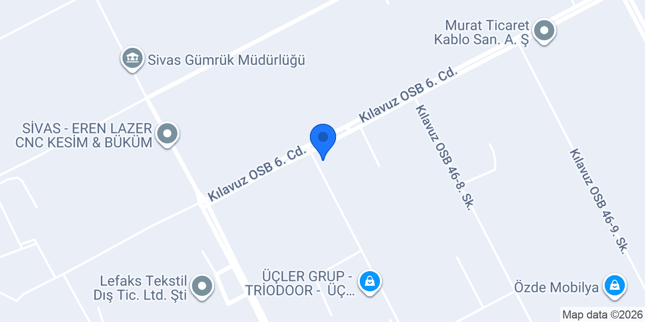 Sivas Azimli Gıda Ltd.Sti konumu