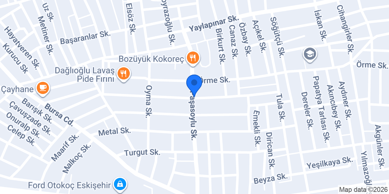 Eskişehir Rota Döner konumu