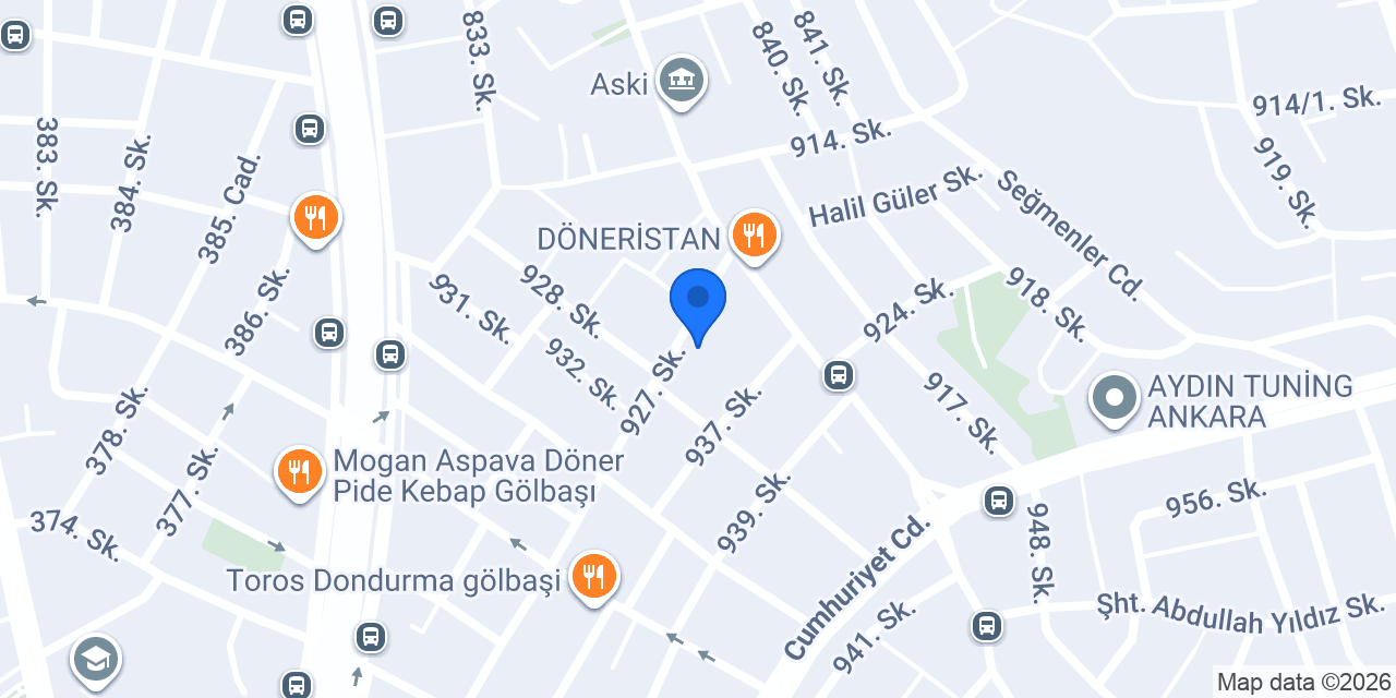 BAYRAKTAR OTOMOTİV GÖLBAŞI konumu