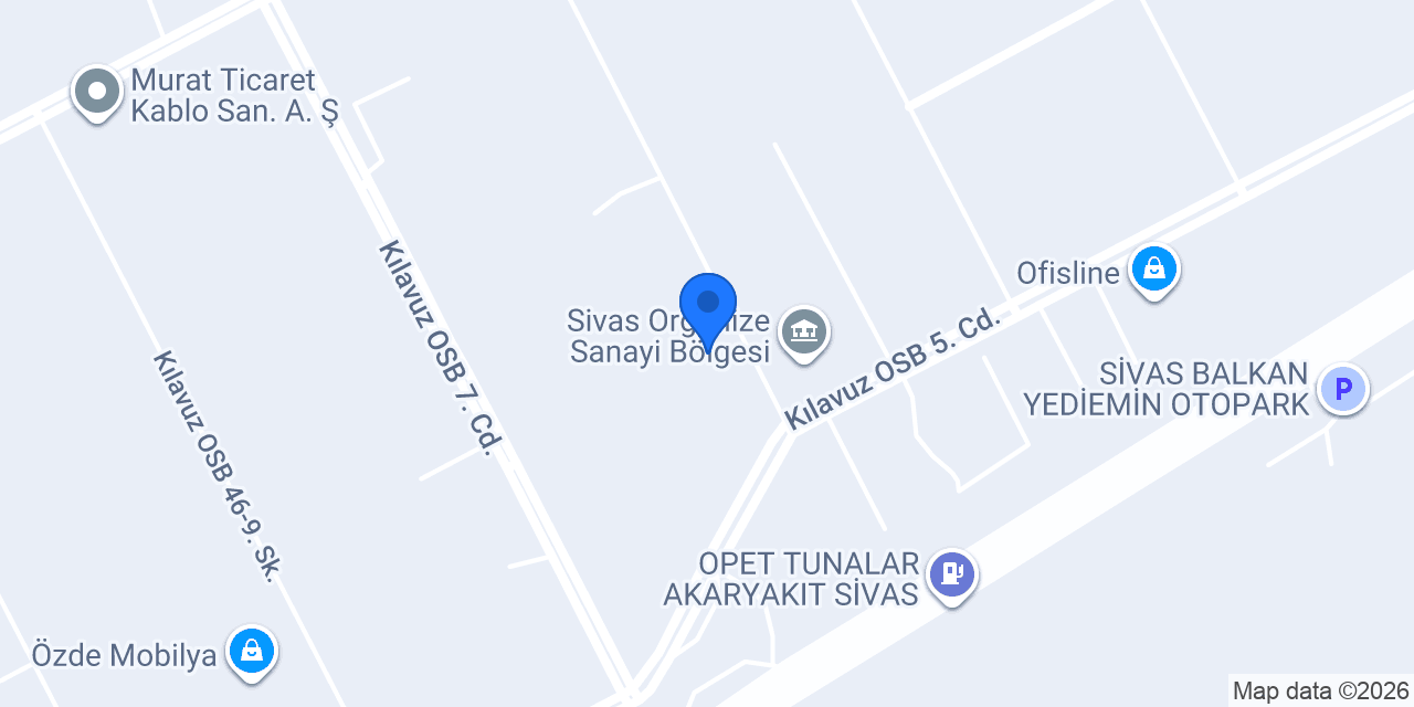Evita Mobilya Ltd. Şti. konumu