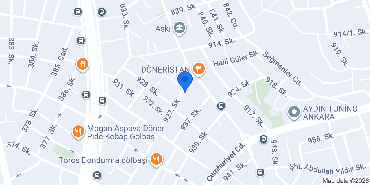Gölbaşı Et Deposu konumu