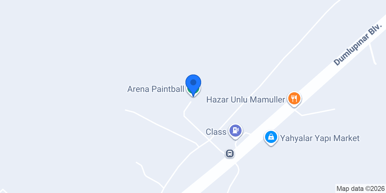 Arena Paintball konumu