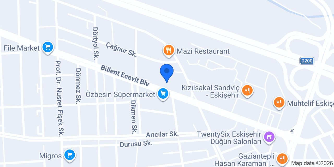 Eskişehir Tepebaşı Macrokioks konumu