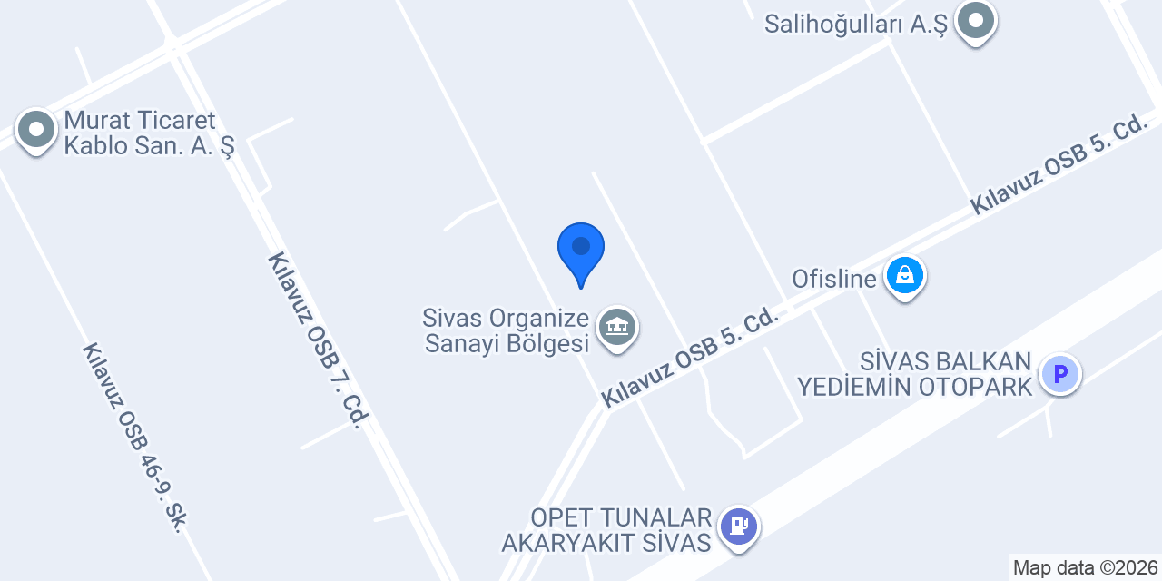 Sivas İŞGEM konumu