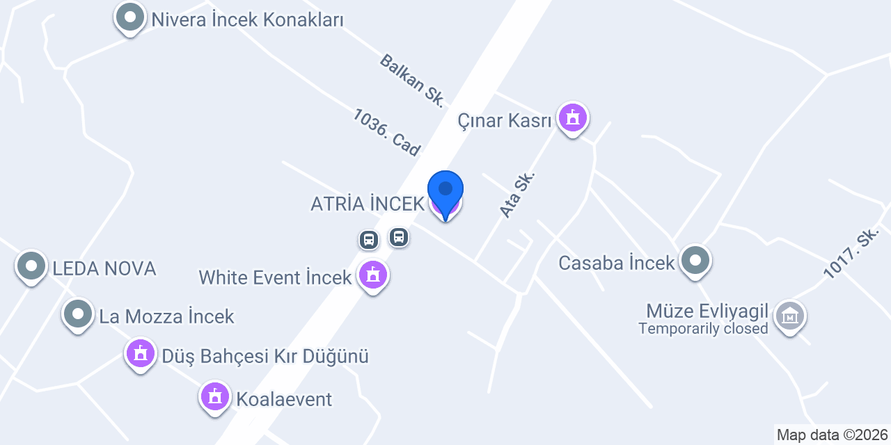 ATRİA İNCEK konumu
