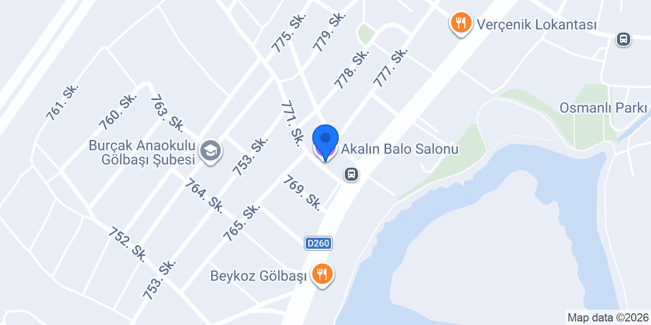 Akalın Balo Salonu konumu