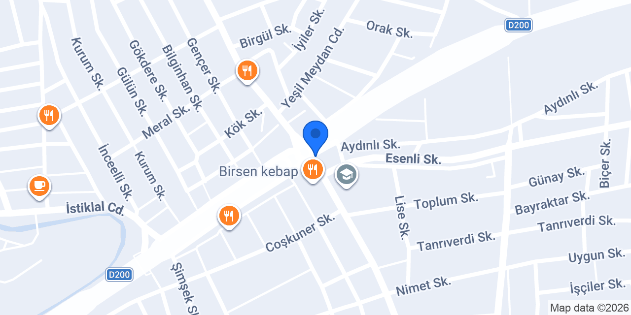 ÖZER TAKSİ konumu
