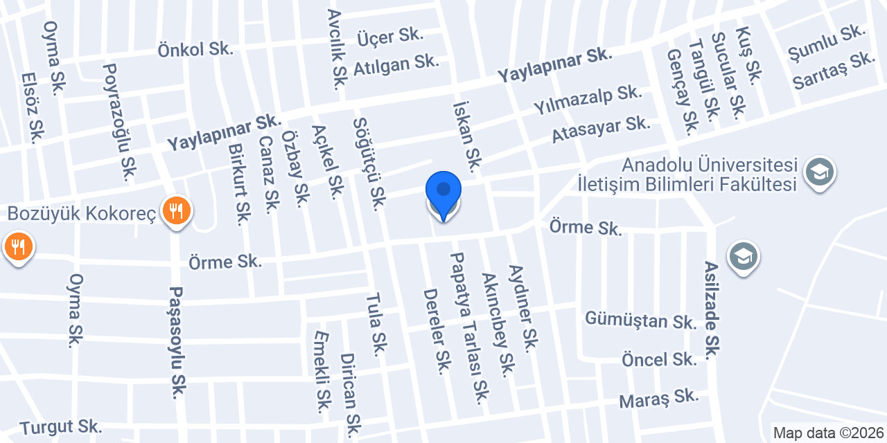 Kutipoğlu Anaokulu konumu