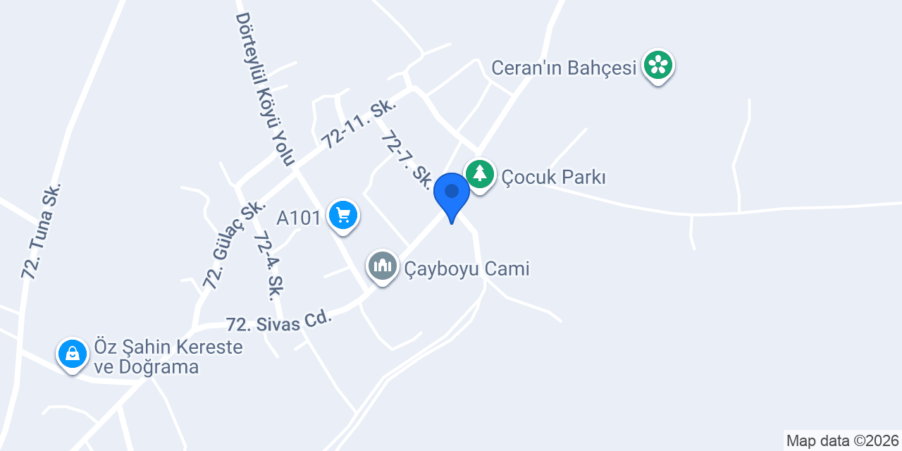 Çayboyu İlkokulu konumu