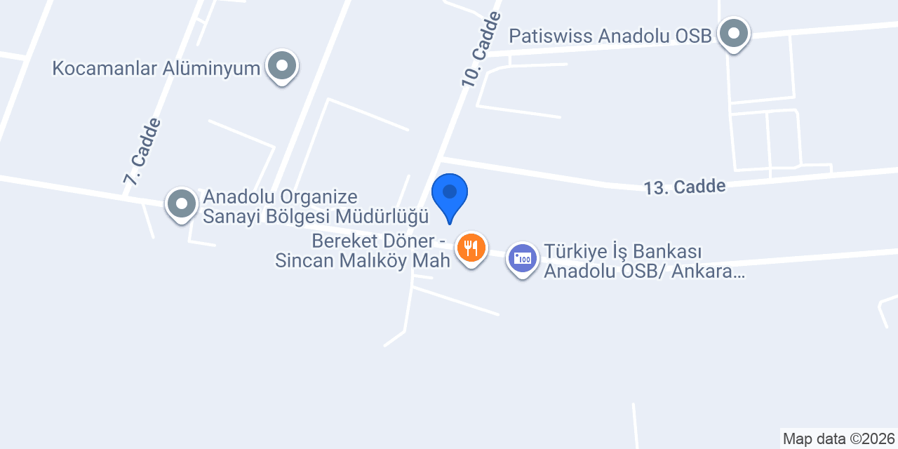 Anişmak Anadolu iş Makinaları konumu