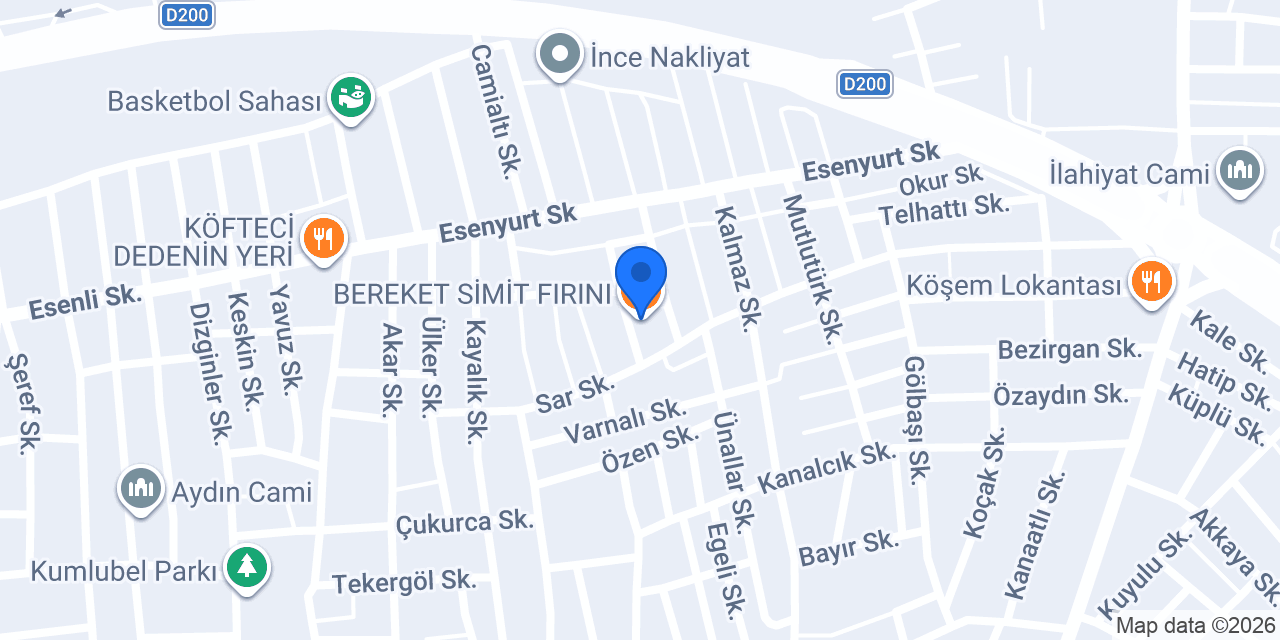 BEREKET SİMİT FIRINI konumu