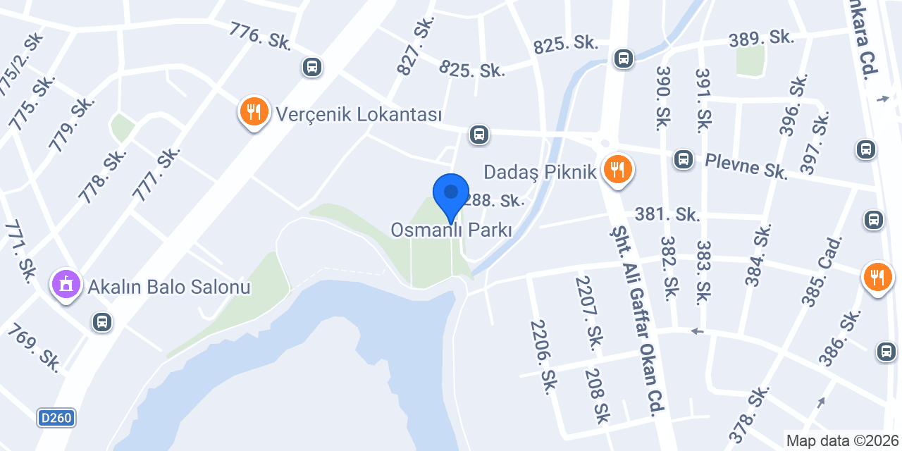 Osmanlı Parkı konumu