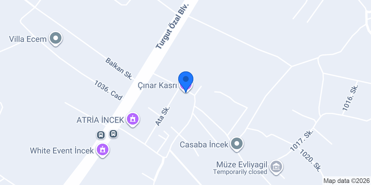 Çınar Kasrı konumu