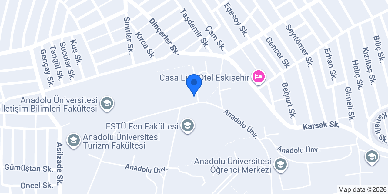 VakıfBank Anadolu Üniversitesi Şubesi konumu