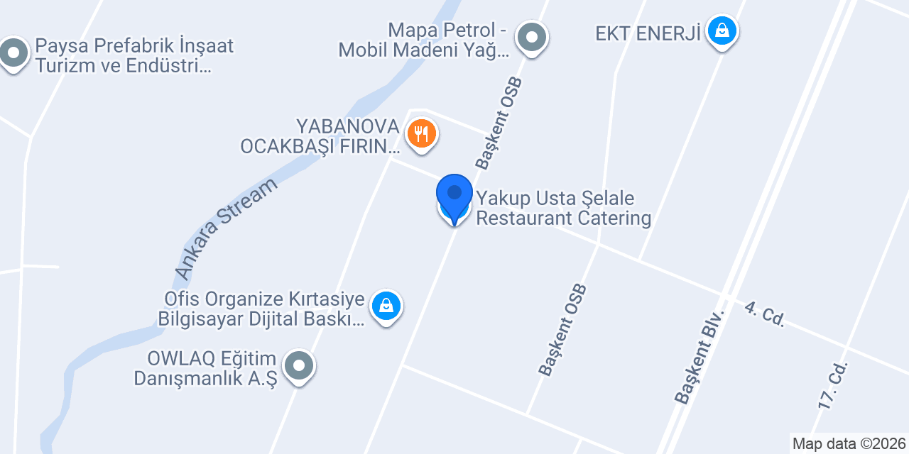 Yakup Usta Şelale Restaurant Catering konumu