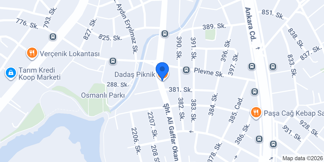 Dadaş Piknik konumu