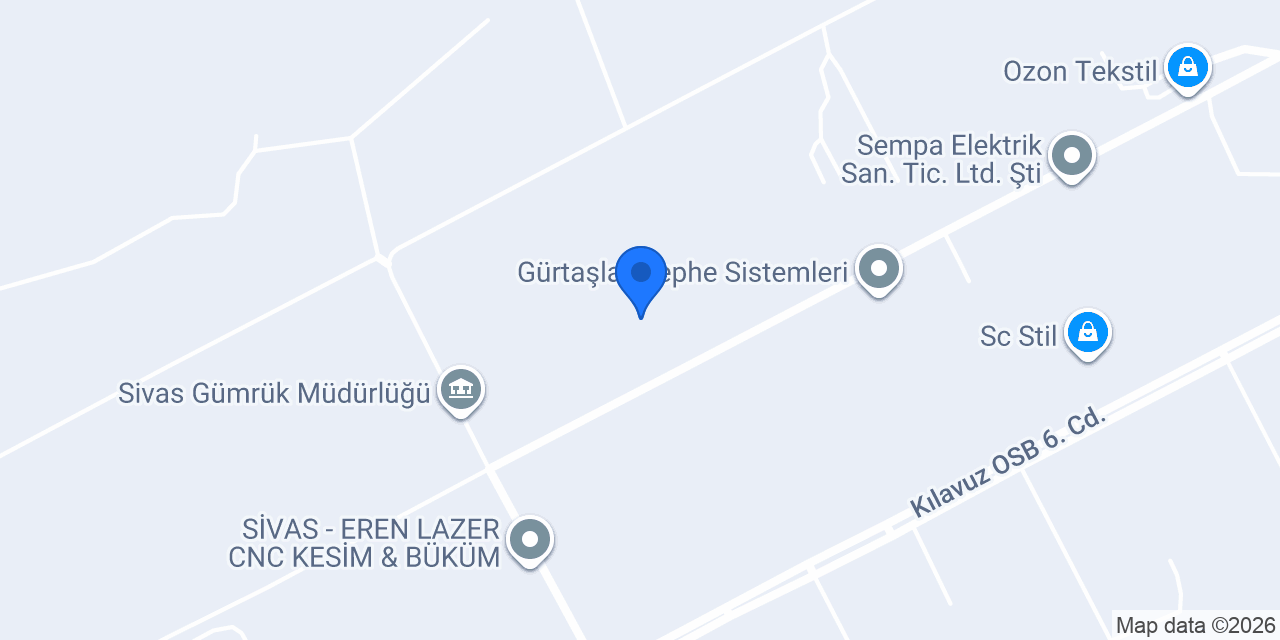 Nikel Paslanmaz Çelik Sivas konumu