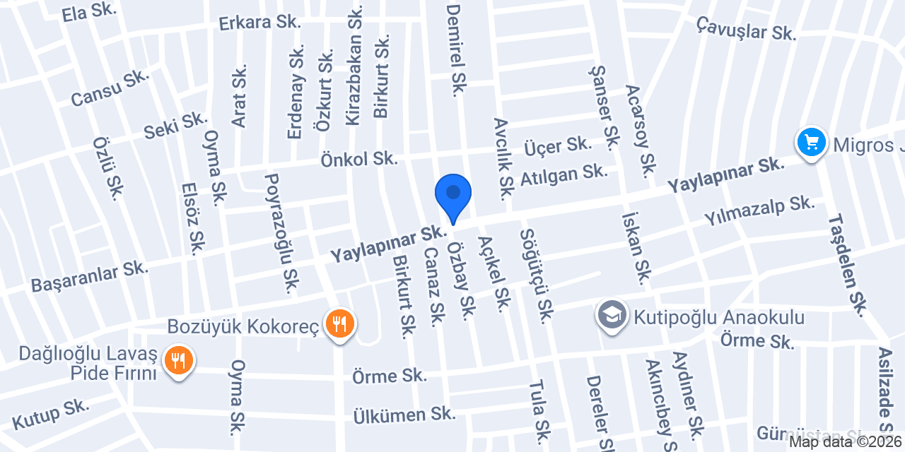 Kayacık Ticaret konumu