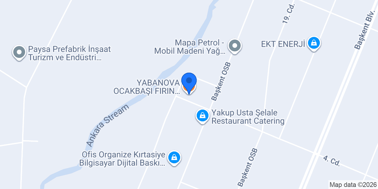 YABANOVA OCAKBAŞI FIRIN RESTAURANT konumu