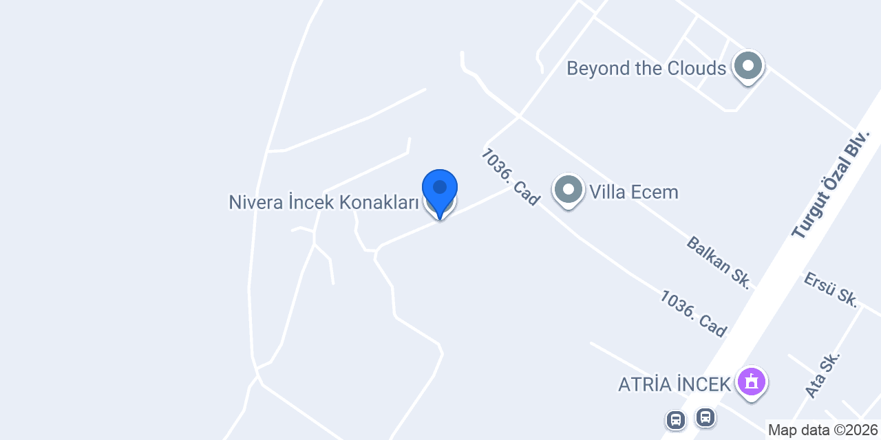 Nivera İncek Konakları konumu