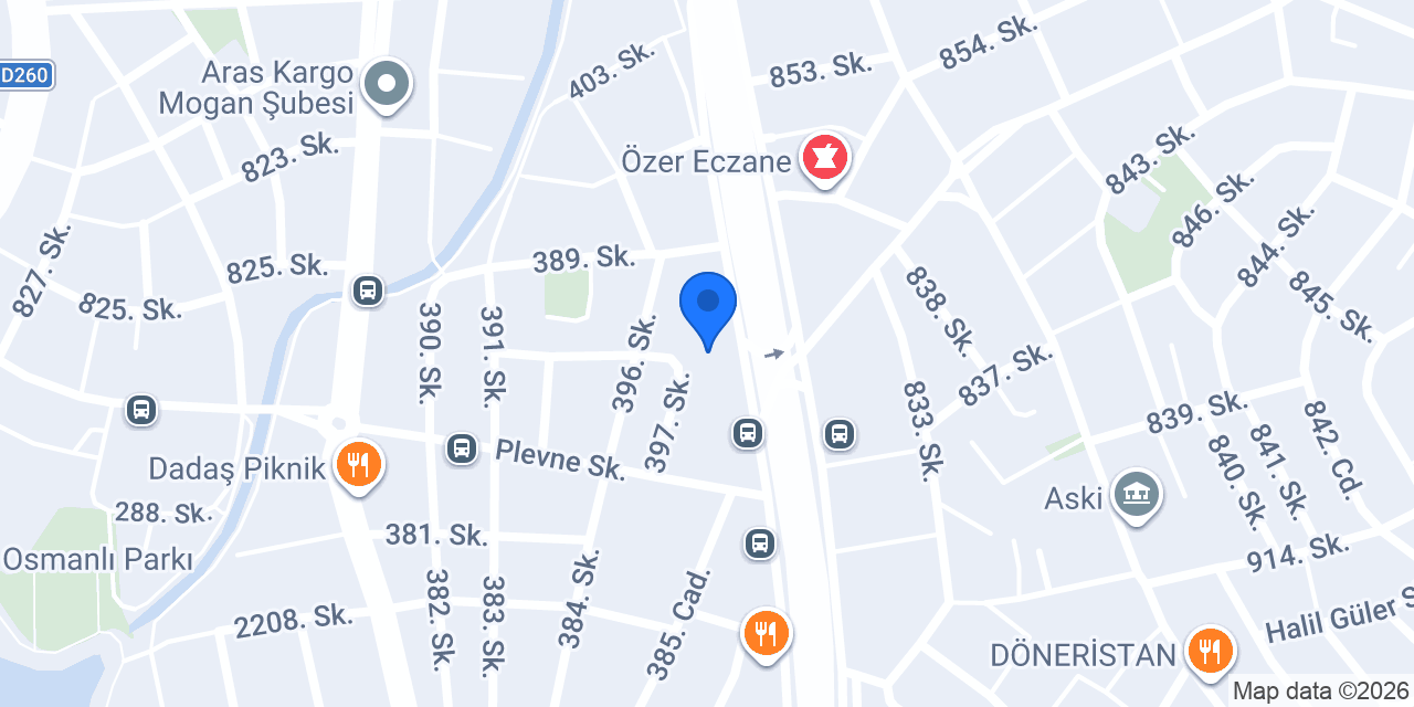 Ziraat Bankası Mogan Şubesi konumu