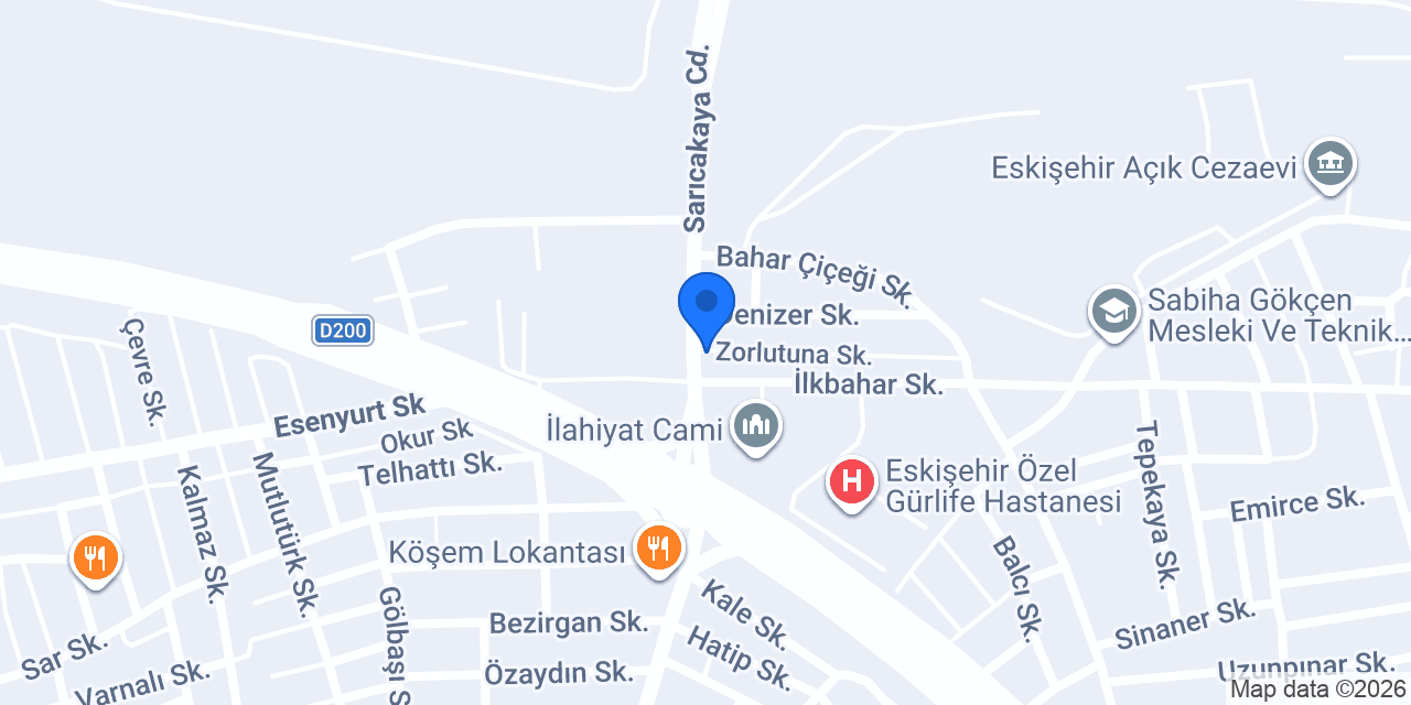 Çimsa Eskişehir Muttalip Tesisi konumu