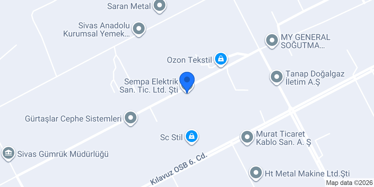 Sempa Elektrik San. Tic. Ltd. Şti konumu