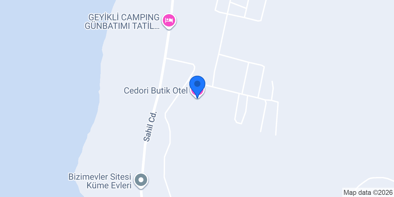 Cedori Butik Otel konumu