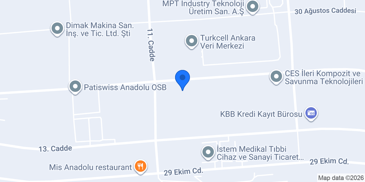 Rönesans Çelik Yapı Sanayii Ve Ticaret A.Ş. konumu