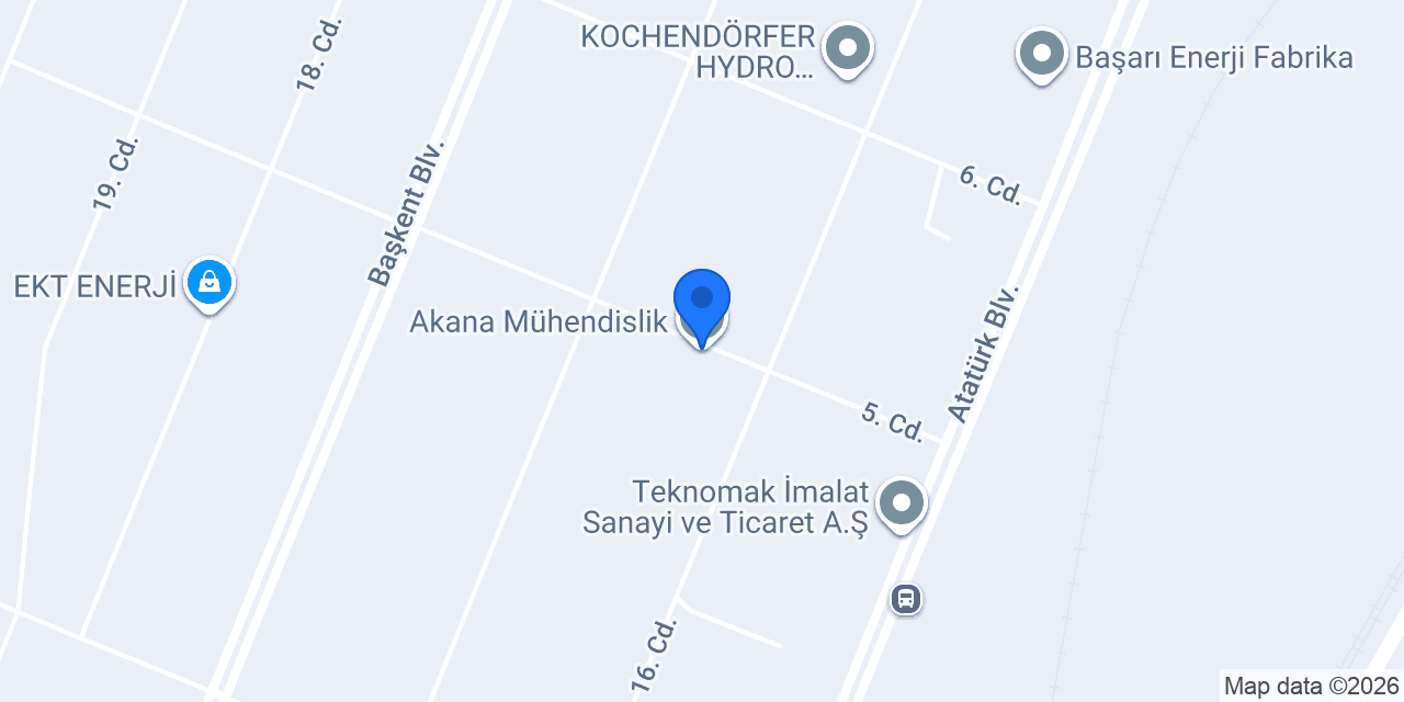 Akana Mühendislik konumu