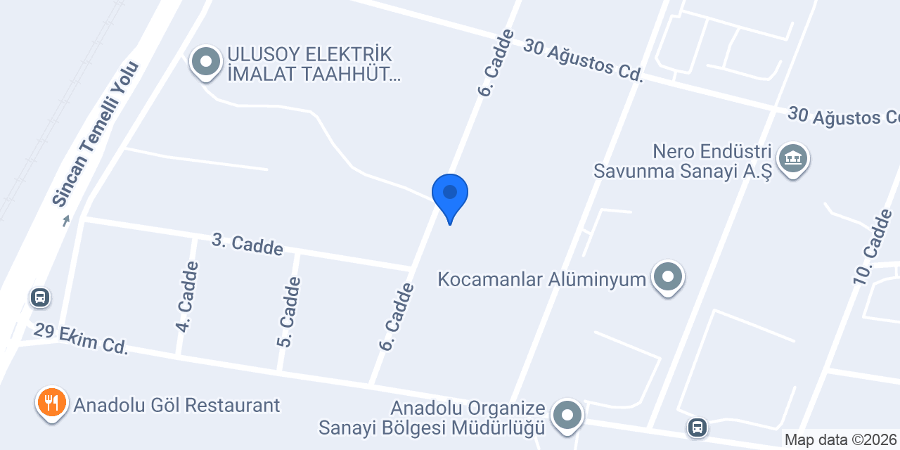 Arıtes Metal konumu