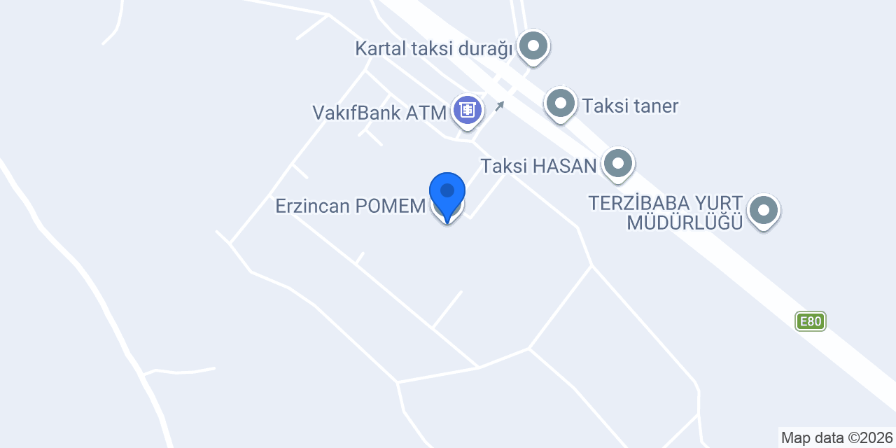 Erzincan POMEM konumu