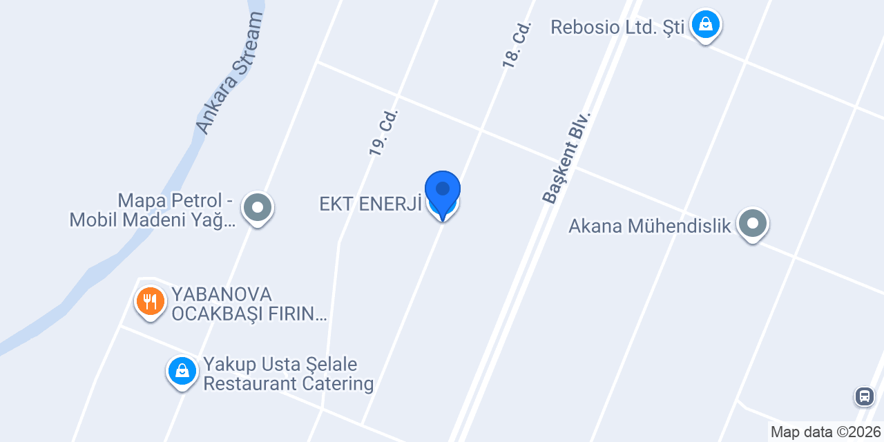EKT ENERJİ konumu