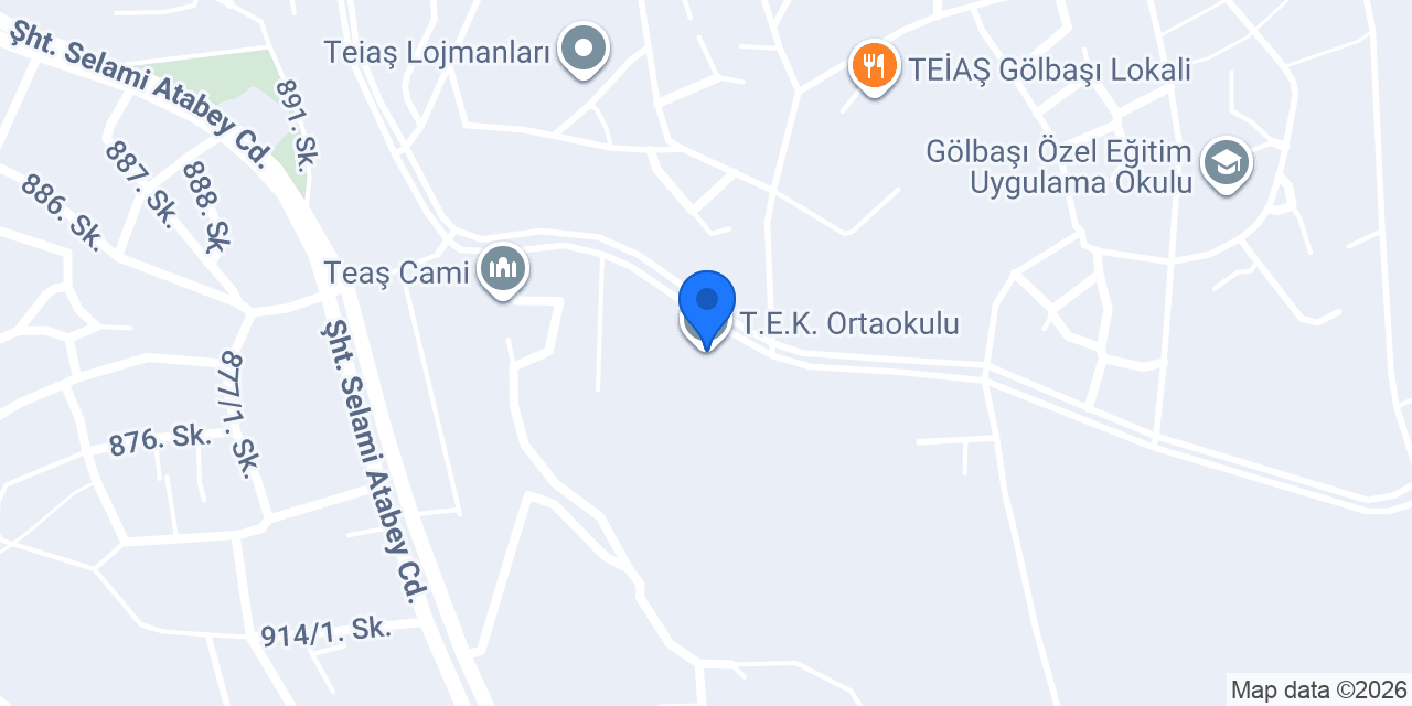 T.E.K. Ortaokulu konumu