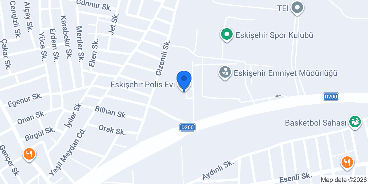 Eskişehir Polis Evi konumu
