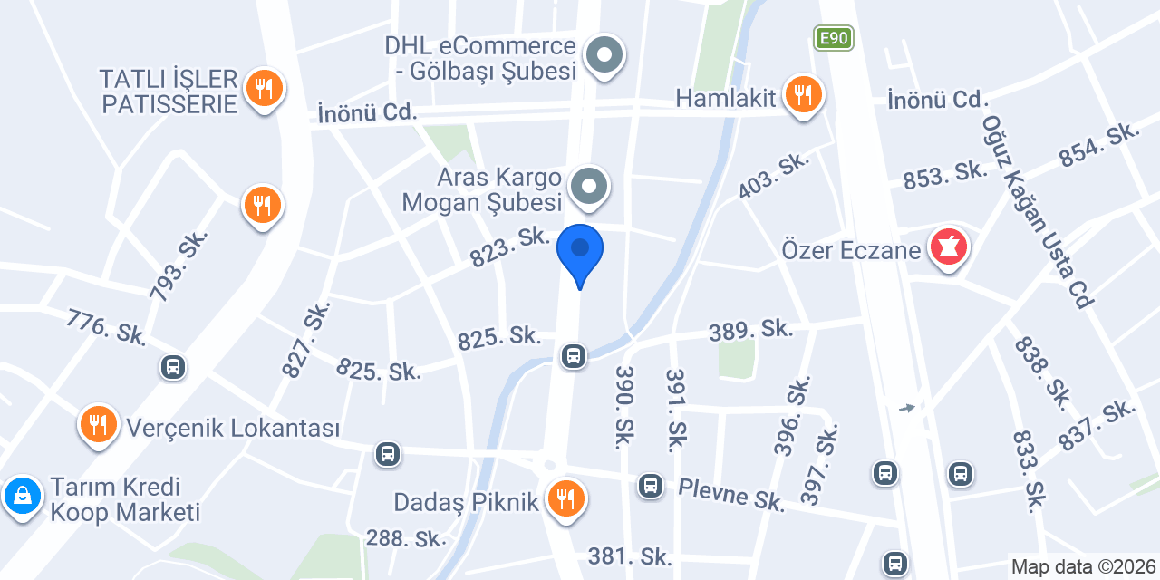 Sürat Kargo Mogan Şube konumu