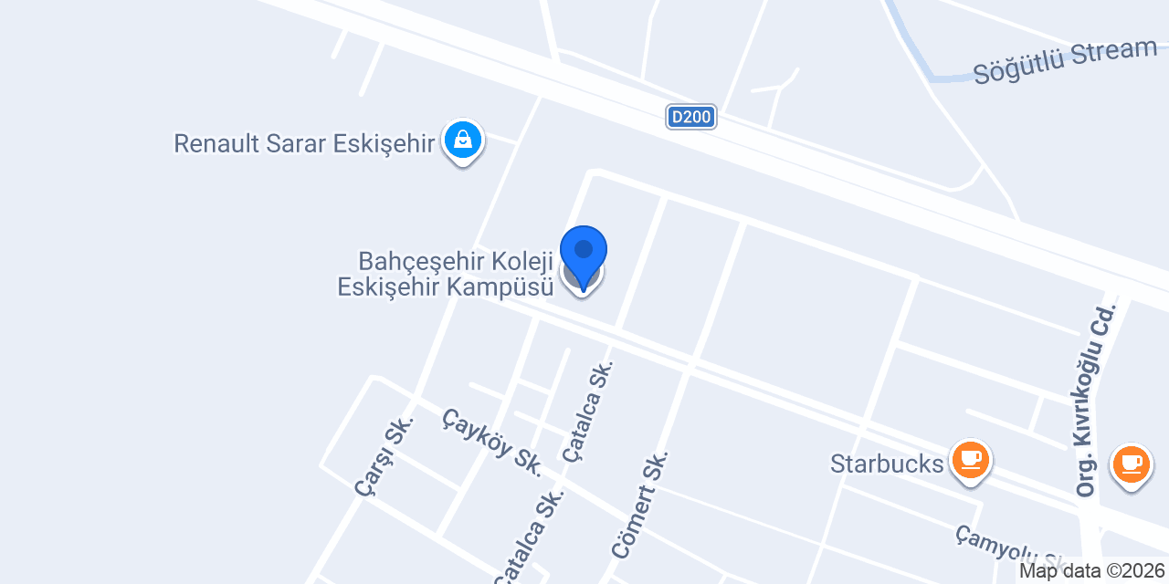 Bahçeşehir Koleji Eskişehir Kampüsü konumu