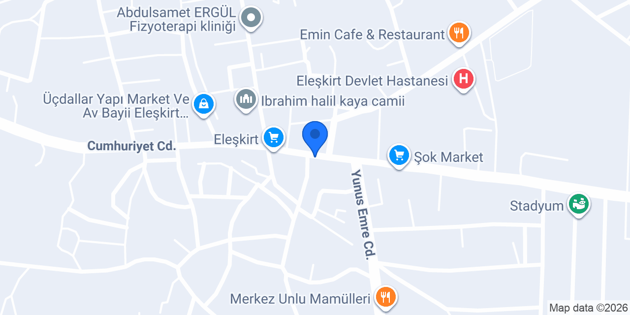Eleskırt taksi konumu