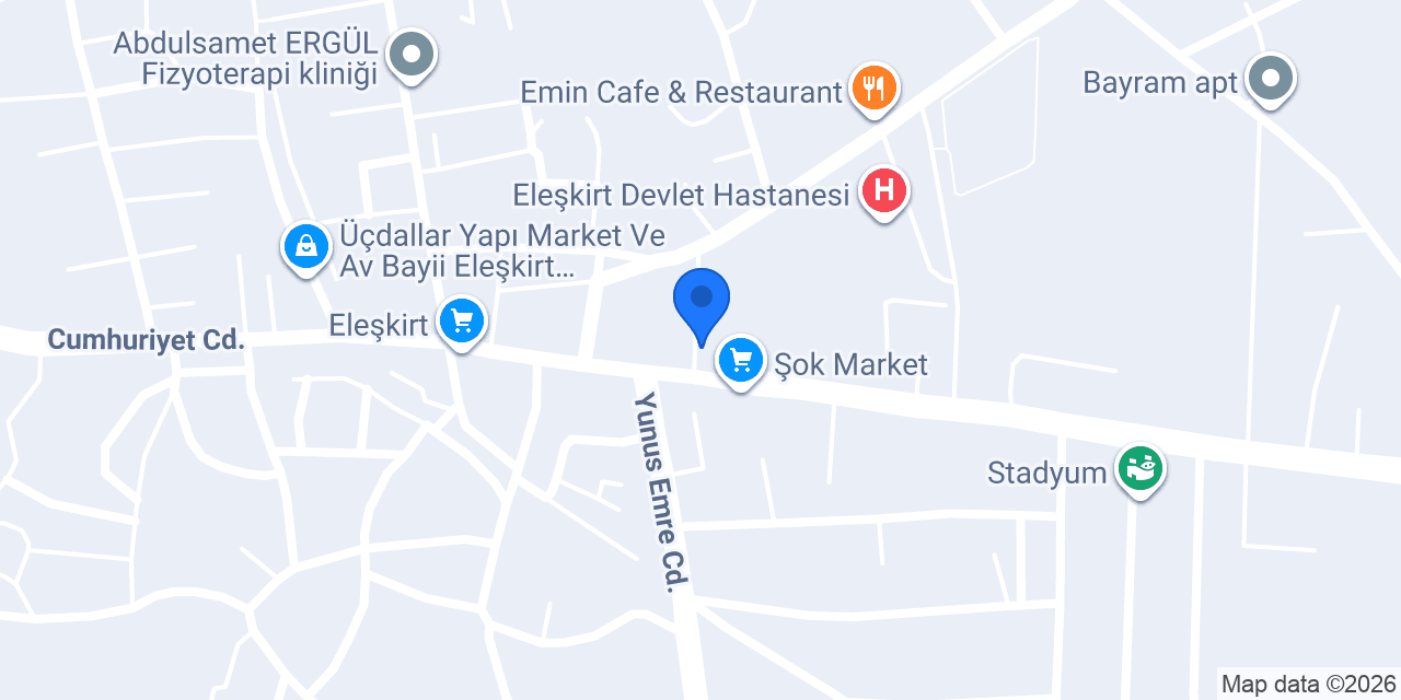 Eleşkirt Emrah Taksi konumu