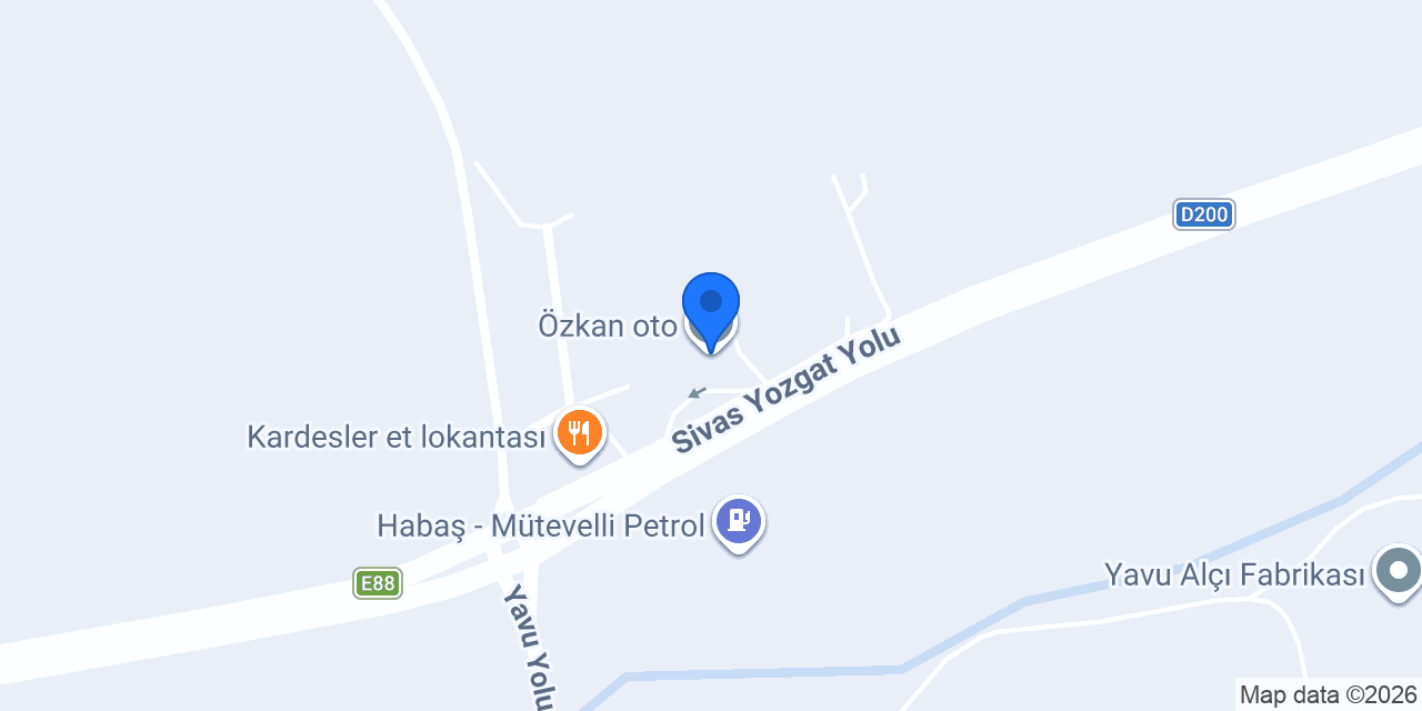 Özkan oto konumu