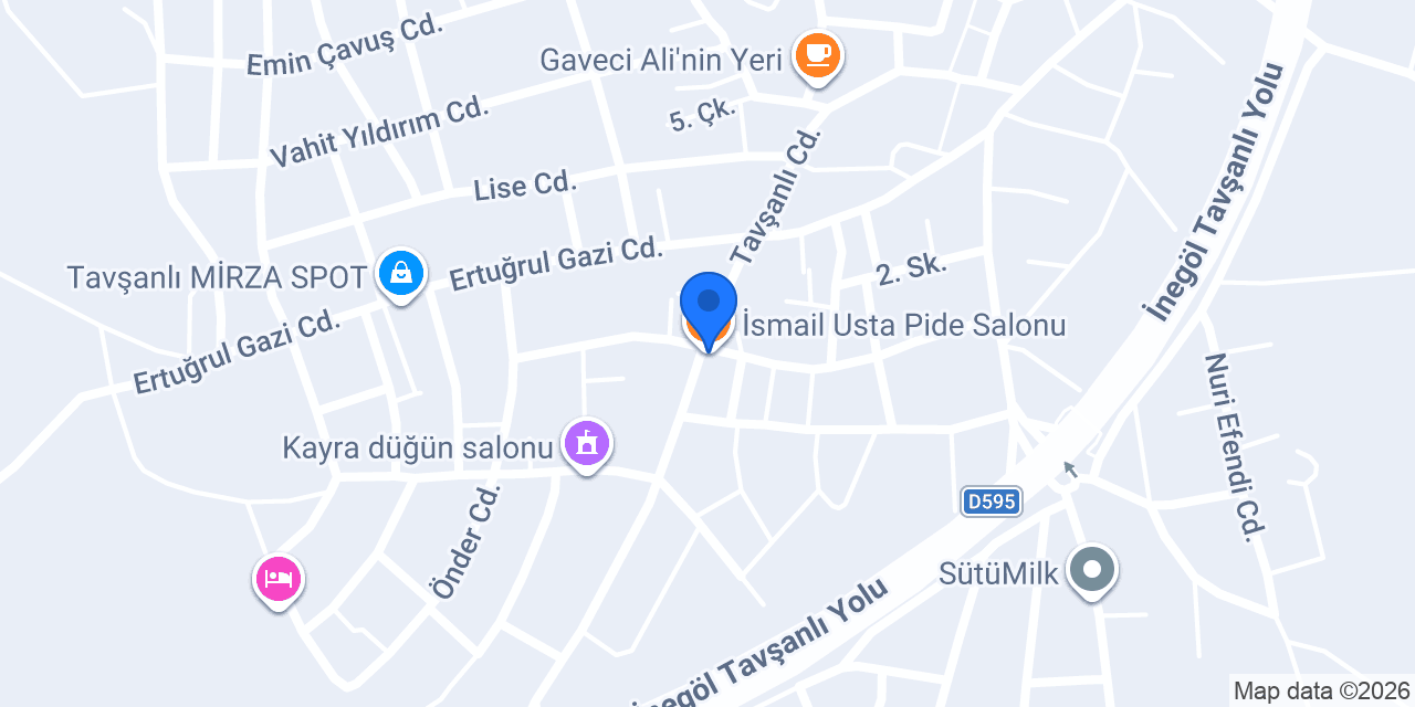 İsmail Usta Pide Salonu konumu