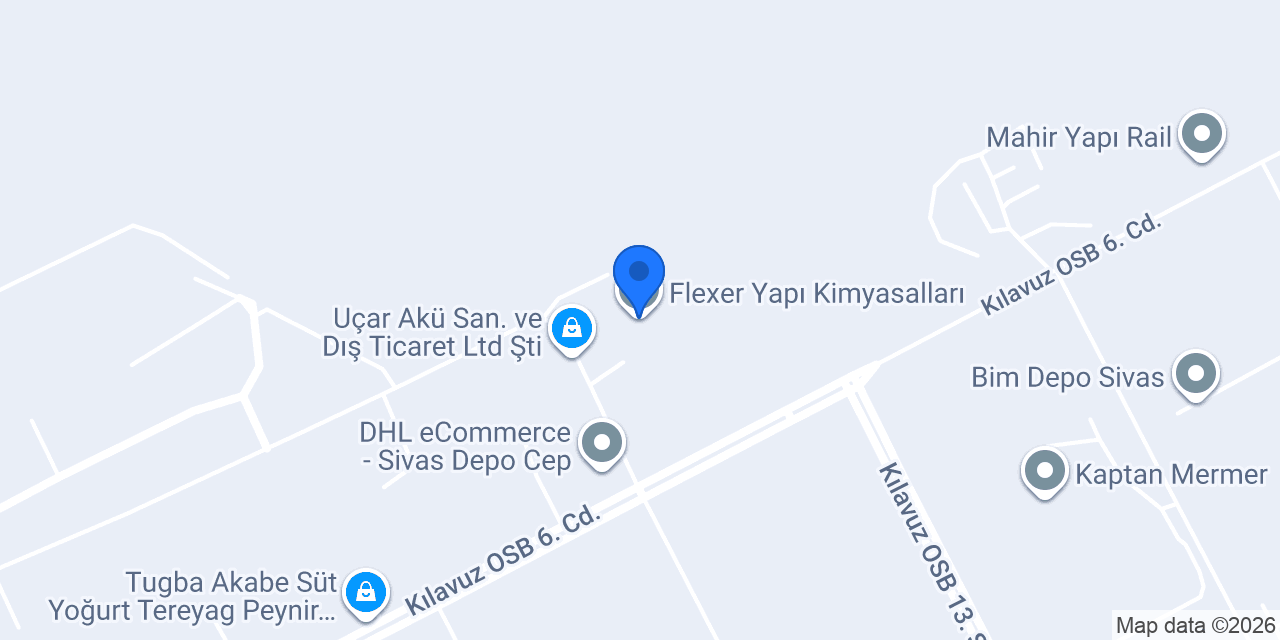 Flexer Yapı Kimyasalları konumu