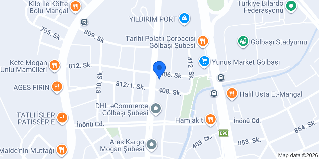 ÖZSERNEO ANKARA GÖLBAŞI ŞUBE konumu