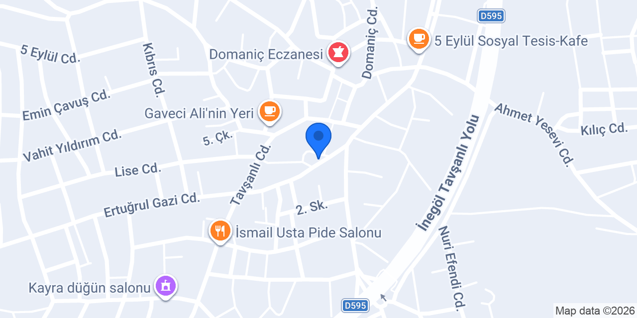 Ceylan Mobilya konumu