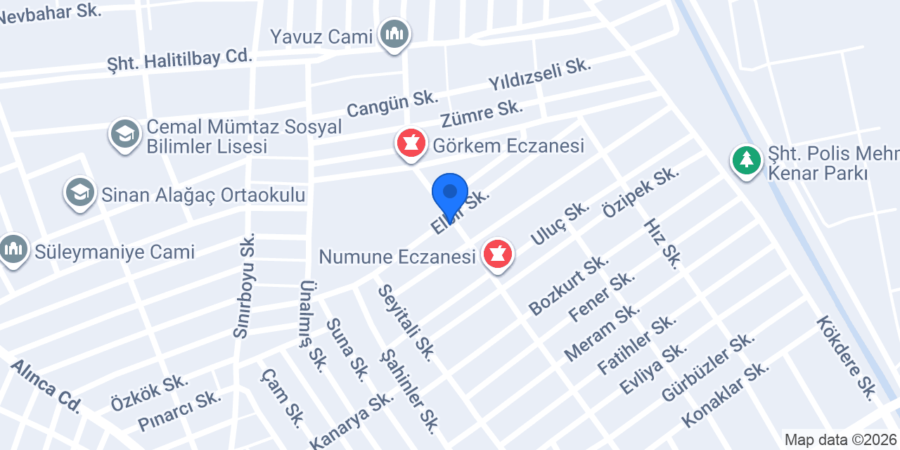 PEKAK ECZANESİ konumu