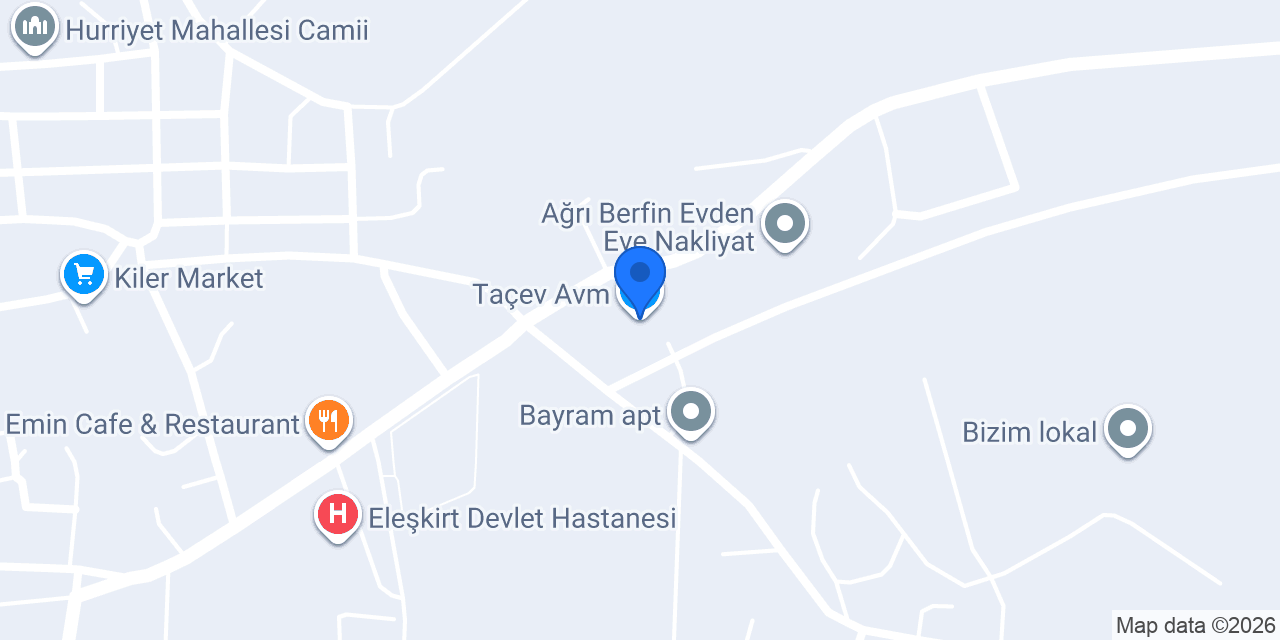 Taçev Avm konumu