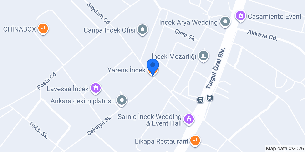 Yarens İncek konumu