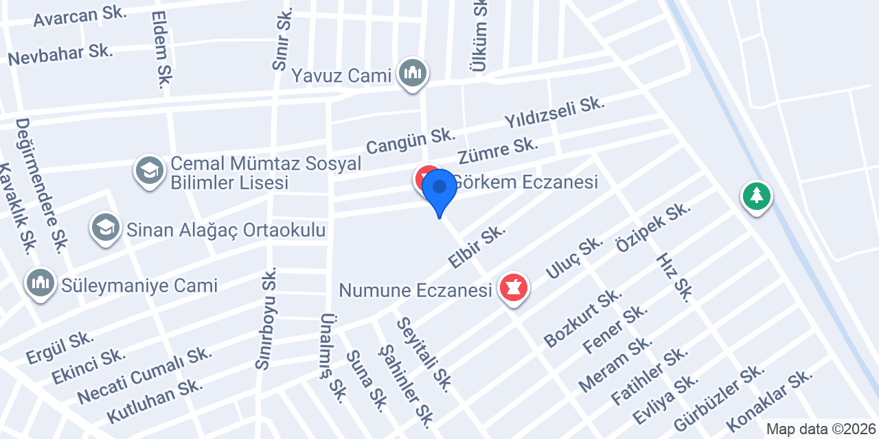 Yeşiltepe Aile Sağlığı Merkezi konumu